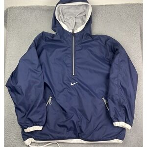 Vintage 90s Nike Reversible Quarter Zip Windbreaker Jacket Hoodie Women's M